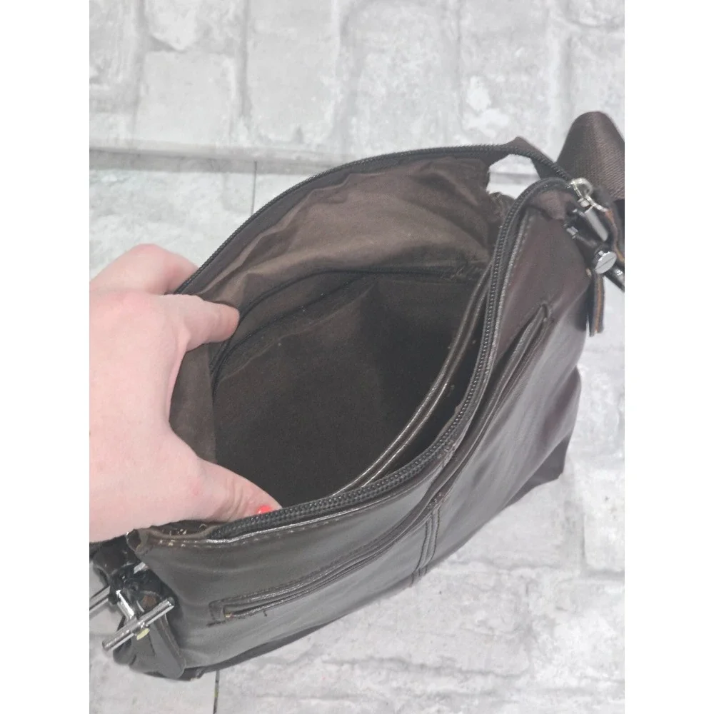 Leisure Crossbody Bag Polo Videng Messenger Shoulder‎ Bag Brown
